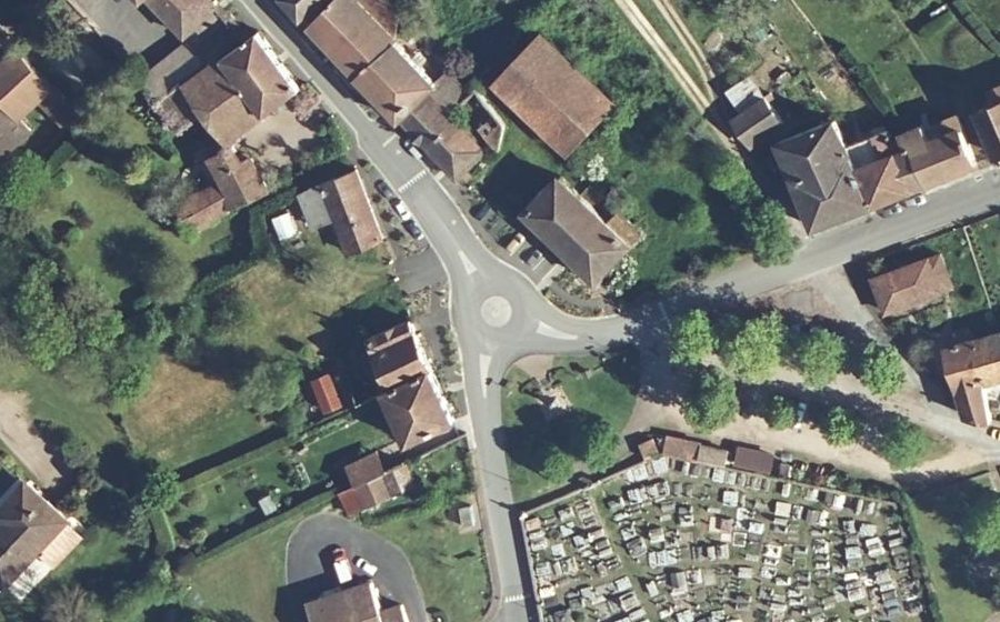 Vue aérienne du Rond-Point du Périgord