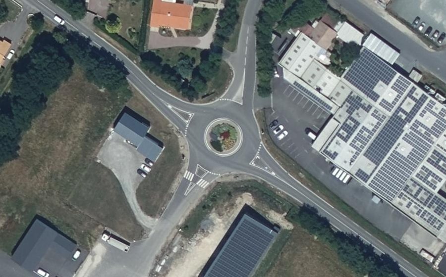 Vue aérienne du Rue du Bocage