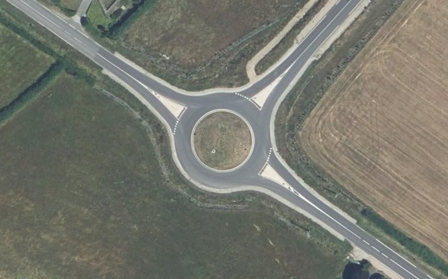 Vue aérienne du Rond-point anonyme n°1188278205