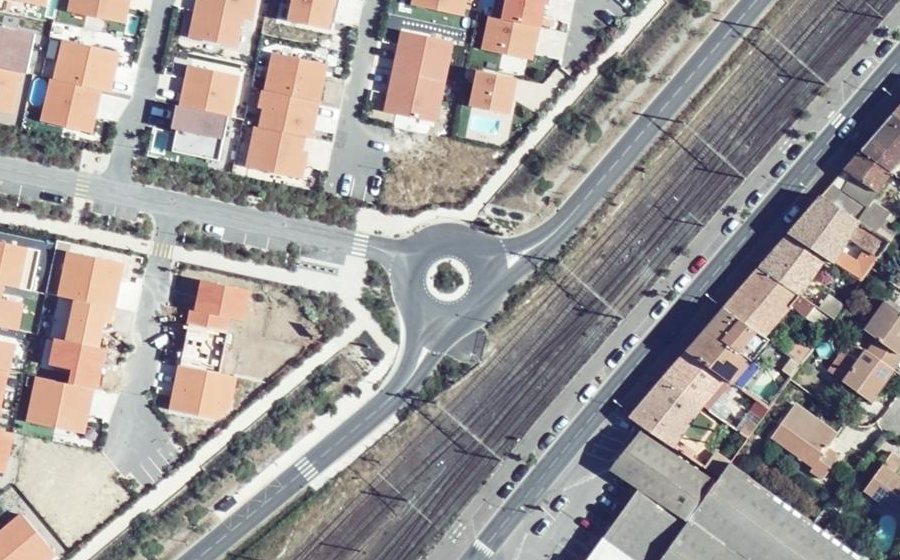 Vue aérienne du Giratoire des Pléïades