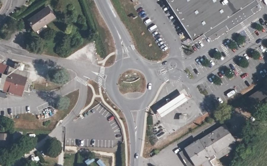 Vue aérienne du Route de Genève
