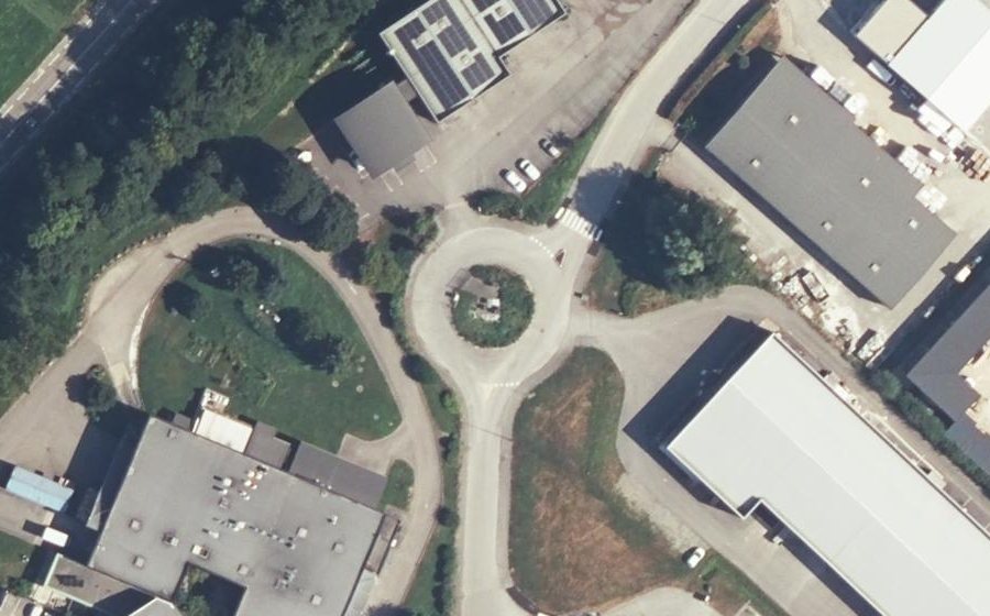 Vue aérienne du Route des Bons Prés