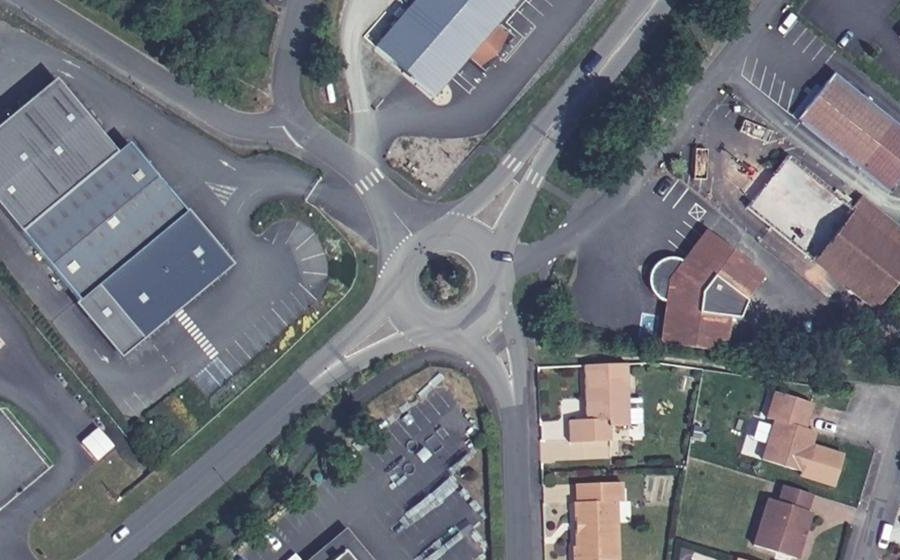 Vue aérienne du Boulevard Youri Gagarine