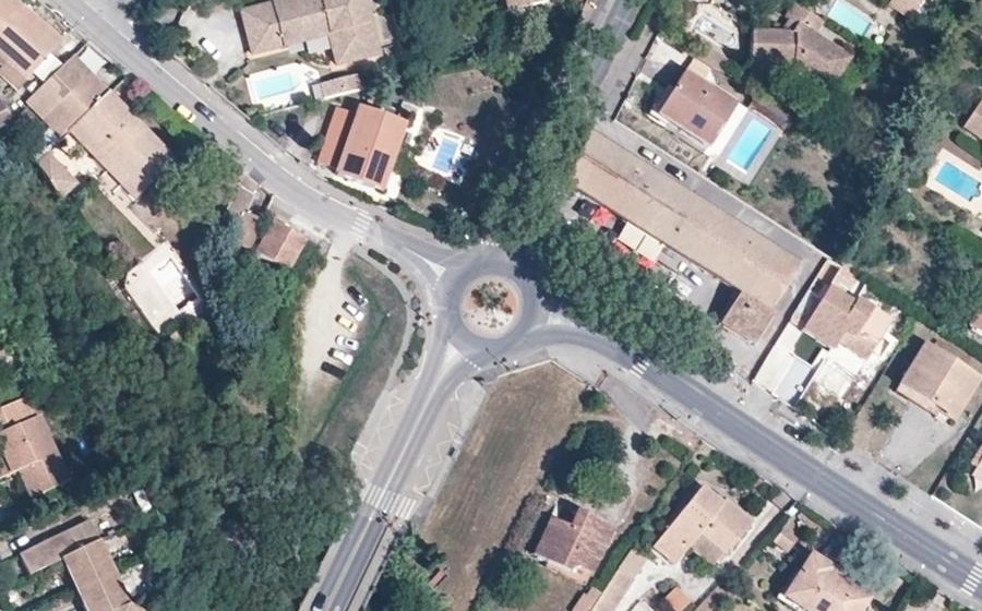Vue aérienne du Avenue de Montpellier
