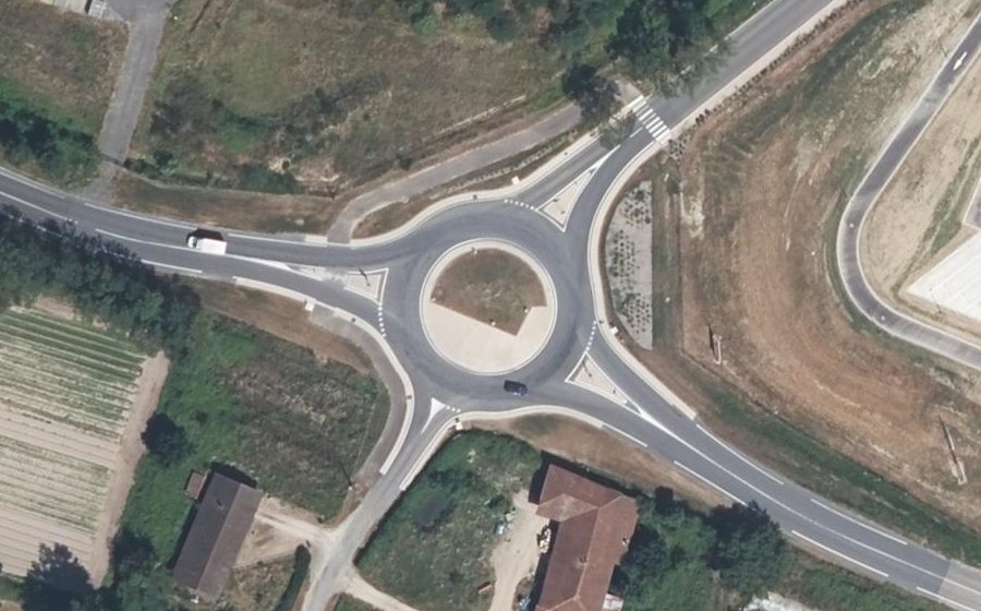 Vue aérienne du Route de Bourg