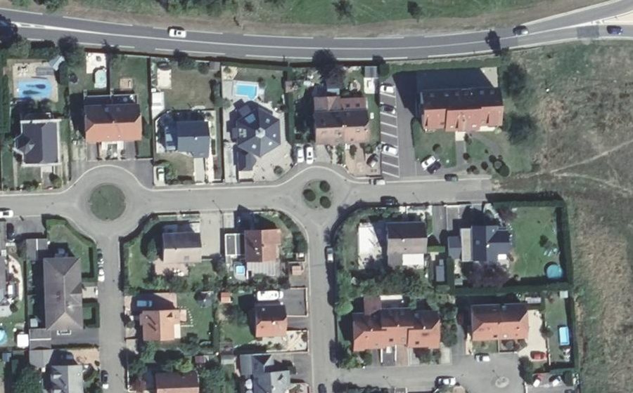 Vue aérienne du Rue des Fontaines