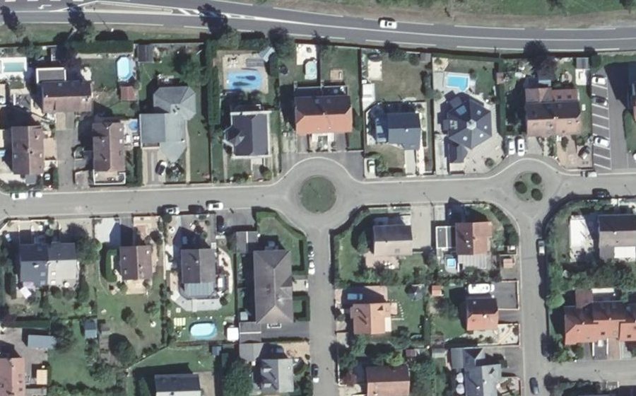 Vue aérienne du Rue des Fontaines