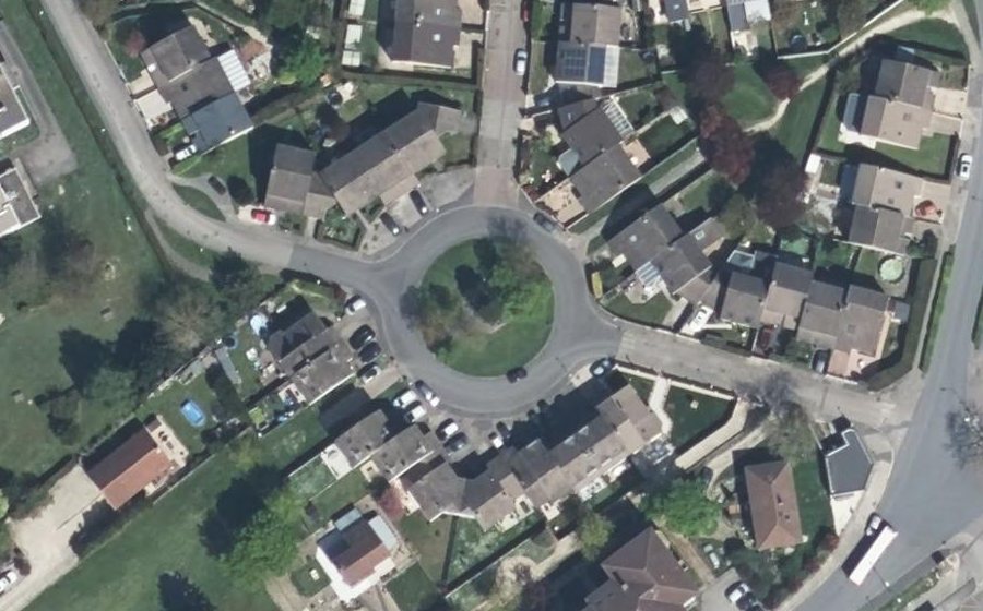 Vue aérienne du Place de la Révolution de 1789