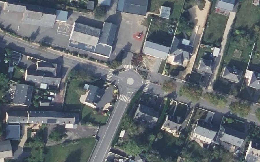 Vue aérienne du Rue de Bruz