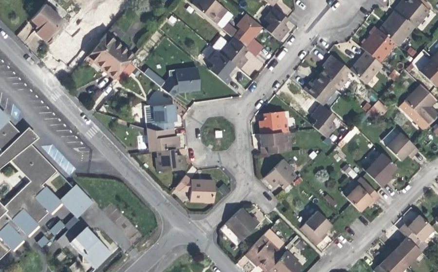 Vue aérienne du Rue Basse des Cités