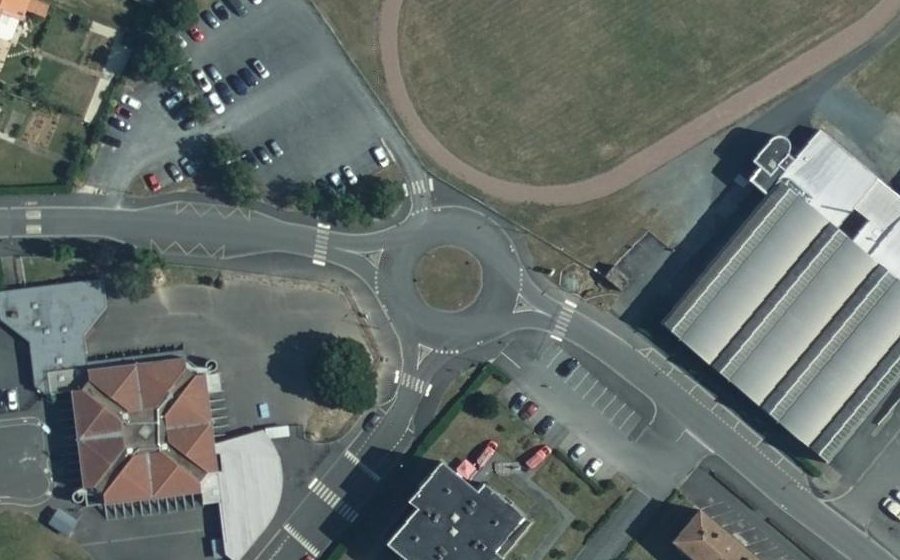 Vue aérienne du Rue Amand Bujard