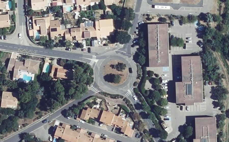Vue aérienne du Giratoire de Malard