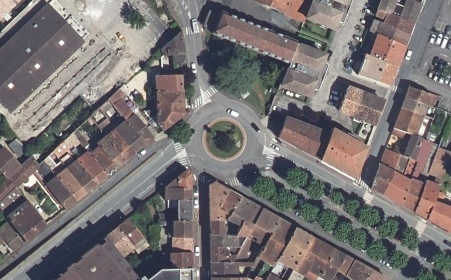 Vue aérienne du Place d'Avila