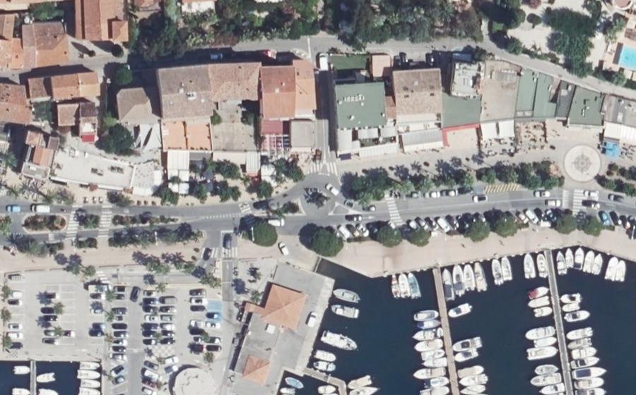 Vue aérienne du rond-point Pierre-Velsh