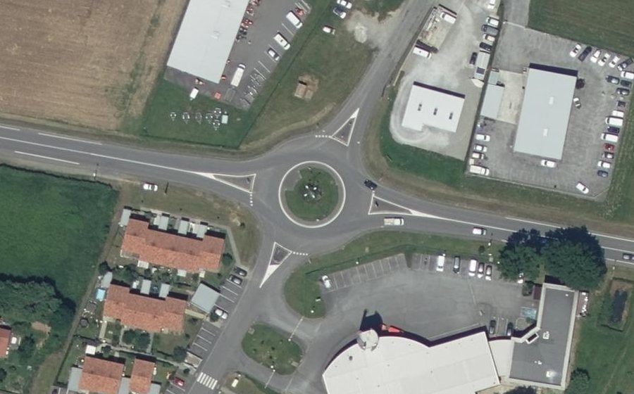 Vue aérienne du Route de Toulouse