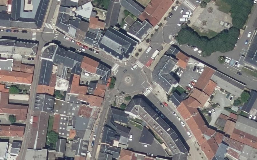 Vue aérienne du Place de la République