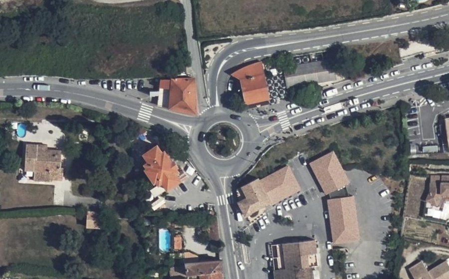 Vue aérienne du Carrefour du Peyron