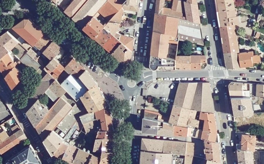 Vue aérienne du Giratoire Maryse Sabrié