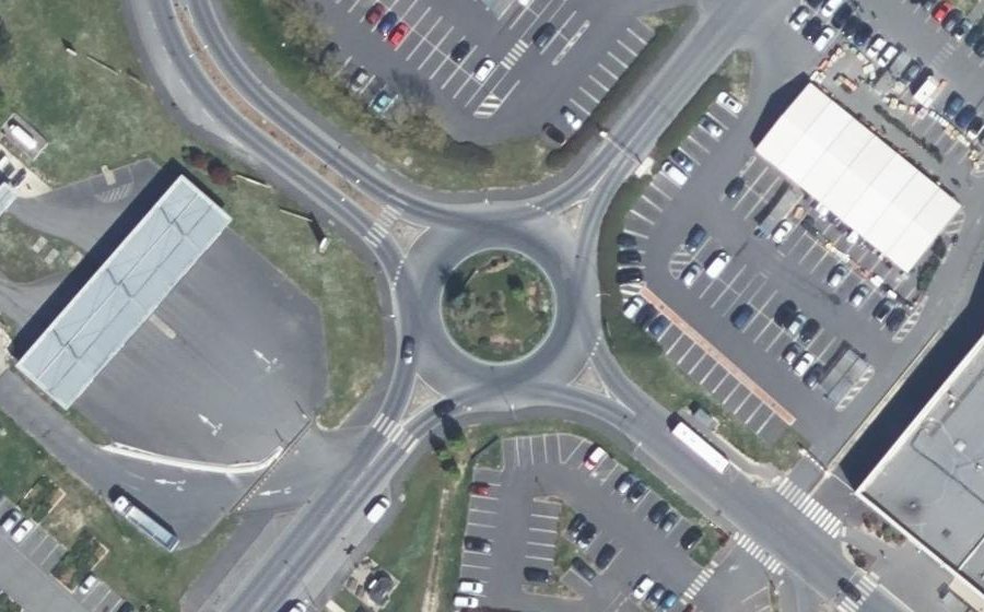 Vue aérienne du Avenue Charles de Gaulle