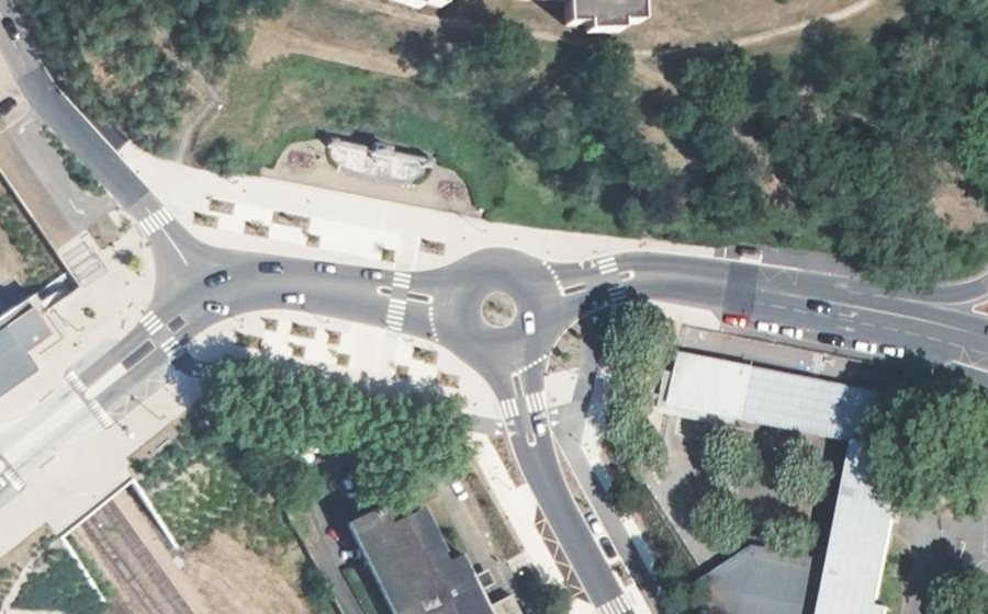 Vue aérienne du Place Charles de Gaulle
