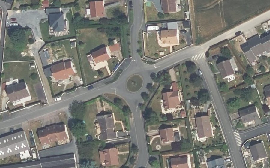 Vue aérienne du Rue de Verrières