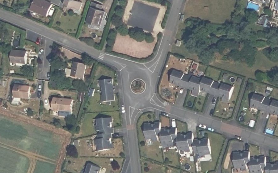 Vue aérienne du Rue Paul Samson
