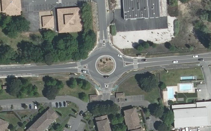 Vue aérienne du Avenue de Bordeaux