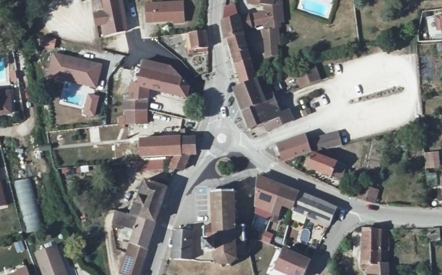 Vue aérienne du Place Charles Rouvière