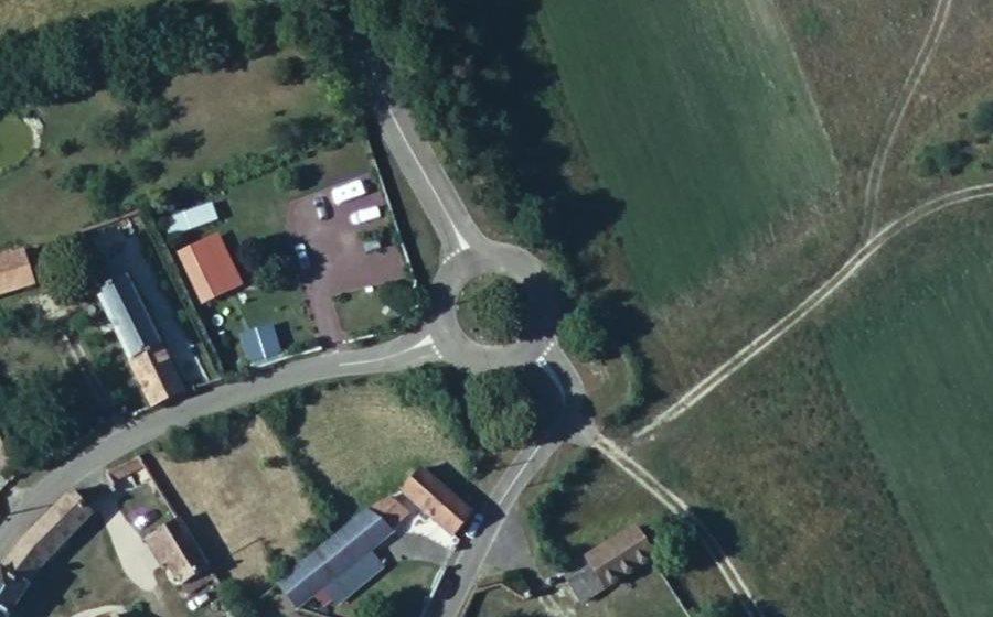 Vue aérienne du Rond-point anonyme n°120009816