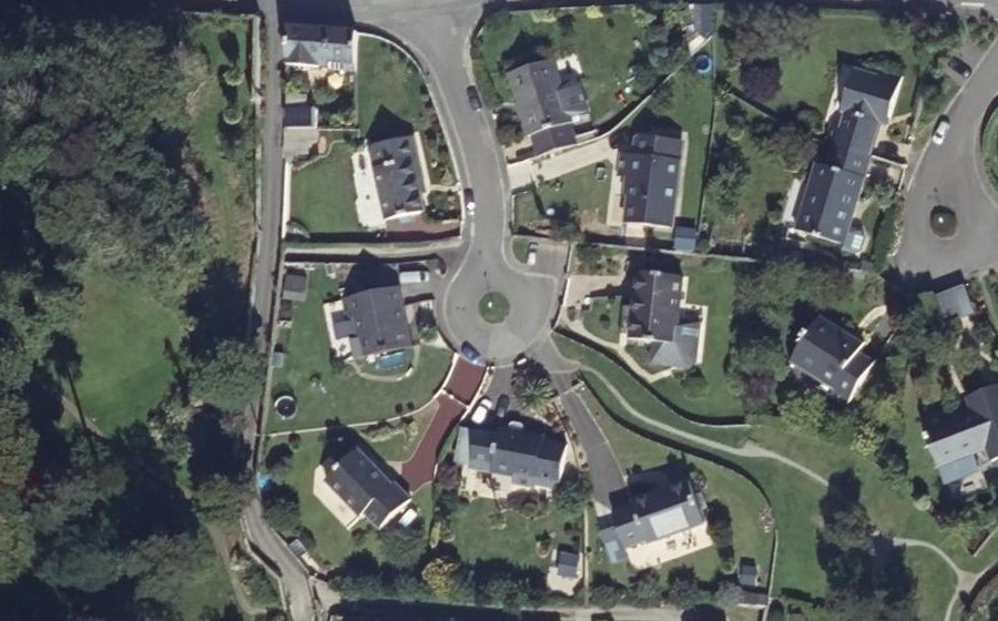 Vue aérienne du Rue Jef le Penven