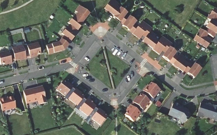 Vue aérienne du Rue des Portefaix