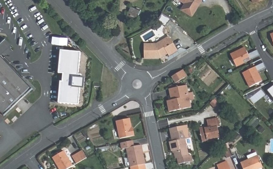 Vue aérienne du Rue des Amandiers