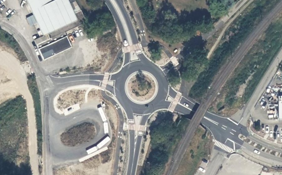 Vue aérienne du Route de Genève