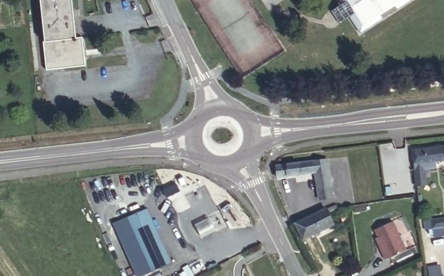 Vue aérienne du Route de Rouen