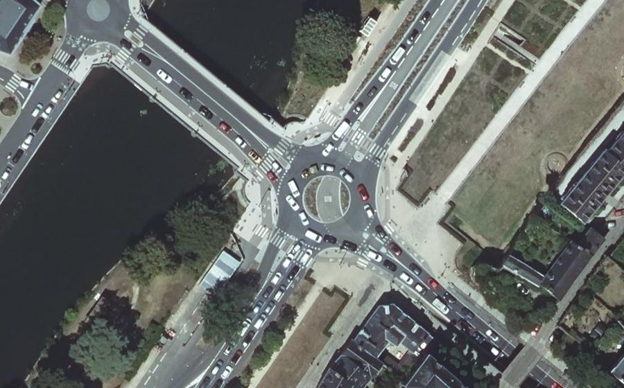 Vue aérienne du Quai Louis Blanc