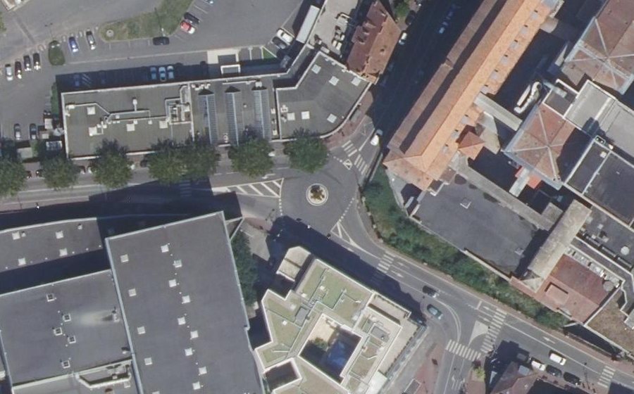 Vue aérienne du Avenue Darblay