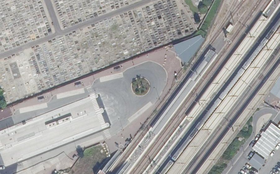 Vue aérienne du Gare Routière Émile Zola