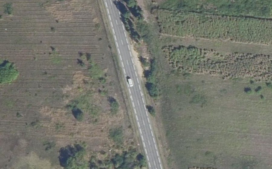 Vue aérienne du Boucle de Chanteloup - Liaison routière RD 22 - RD 55