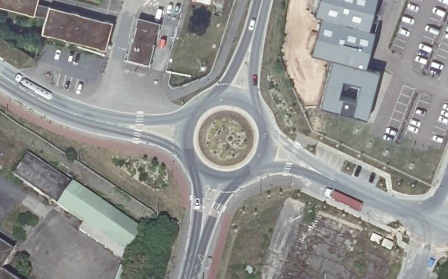 Vue aérienne du Rue Aristide Briand