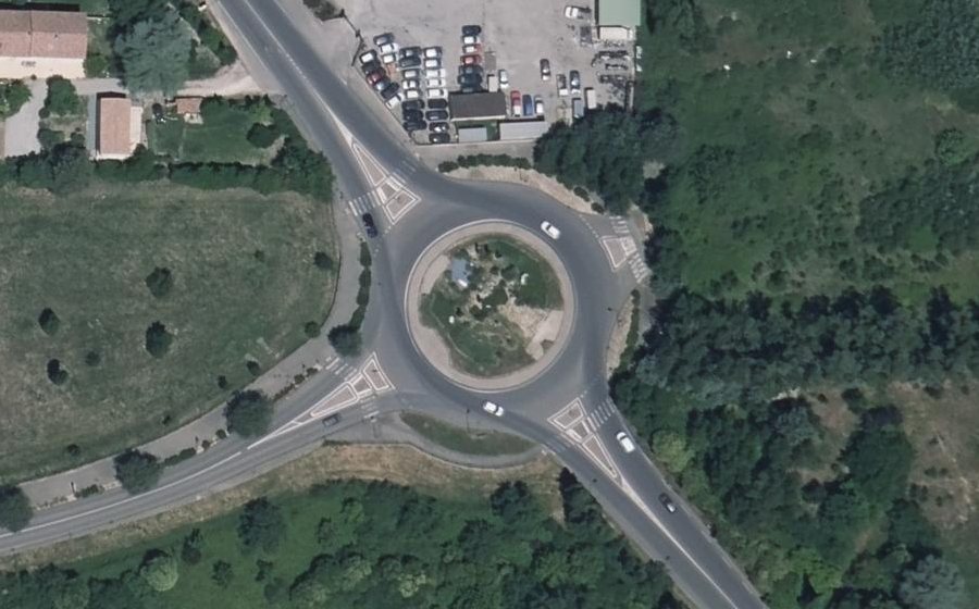 Vue aérienne du Rond-Point de la Biodiversité