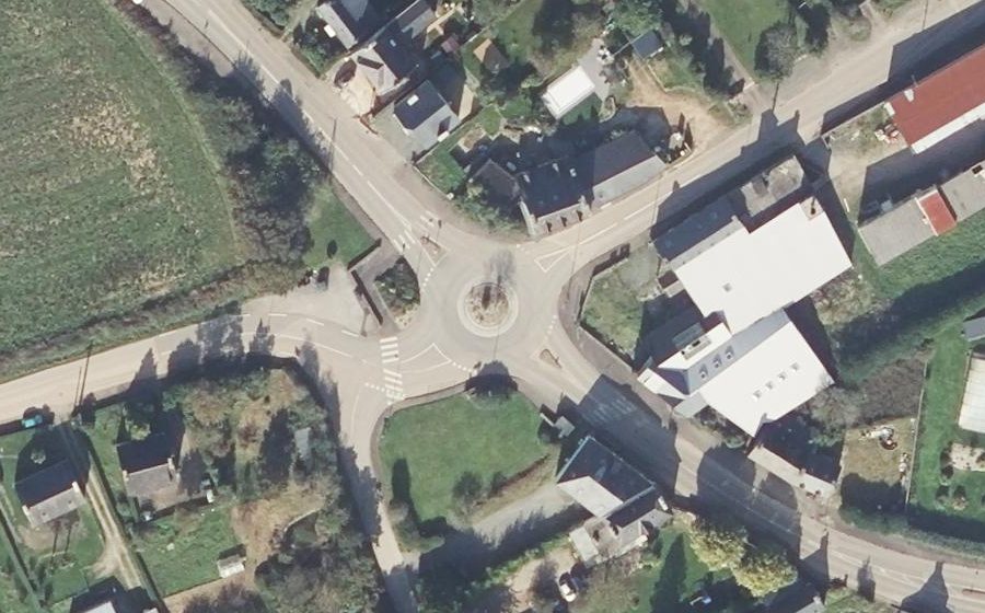 Vue aérienne du Giratoire de Ty Jopic