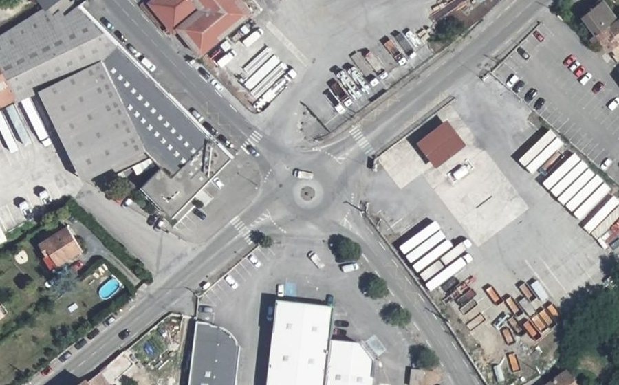 Vue aérienne du Avenue de Bellande