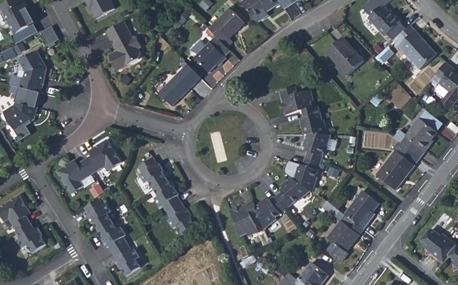 Vue aérienne du Rue des Pommiers