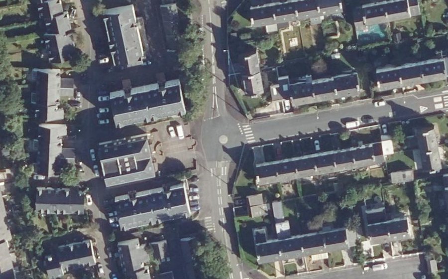 Vue aérienne du Rond-Point du Zodiaque