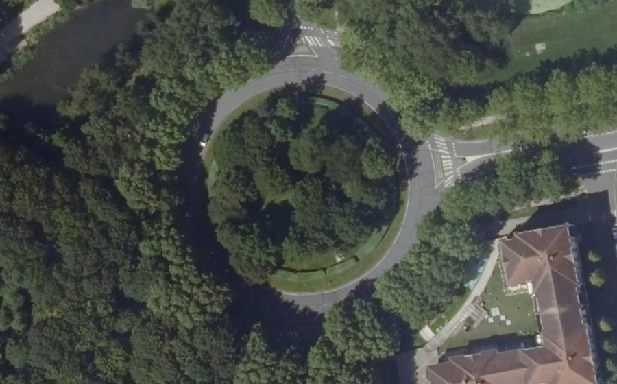 Vue aérienne du Rond-Point des Anciens Combattants