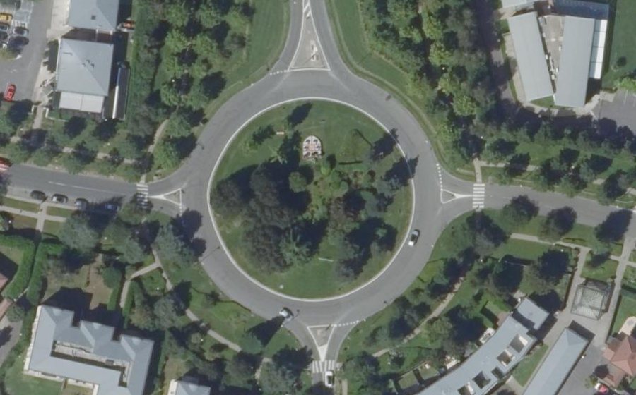 Vue aérienne du Place des Merlettes