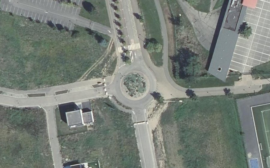Vue aérienne du Rue de Castroville
