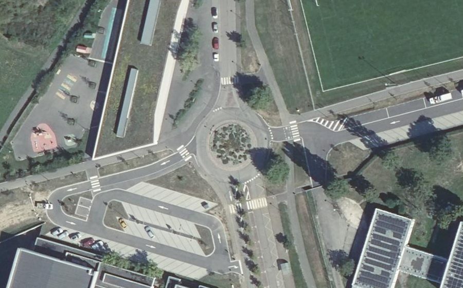 Vue aérienne du Rue du Tir