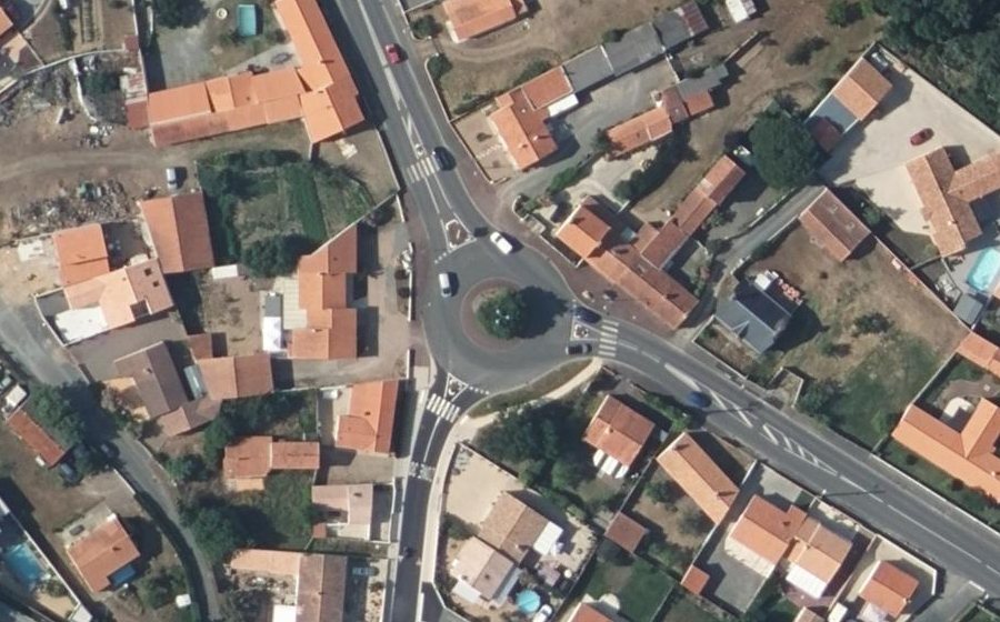 Vue aérienne du Rue de la Grande Sauzaie
