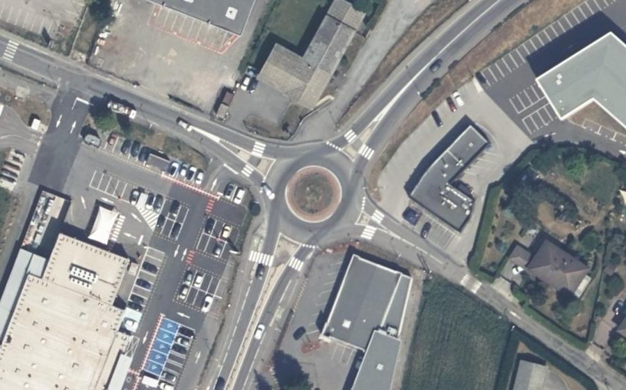 Vue aérienne du Avenue des Lacs